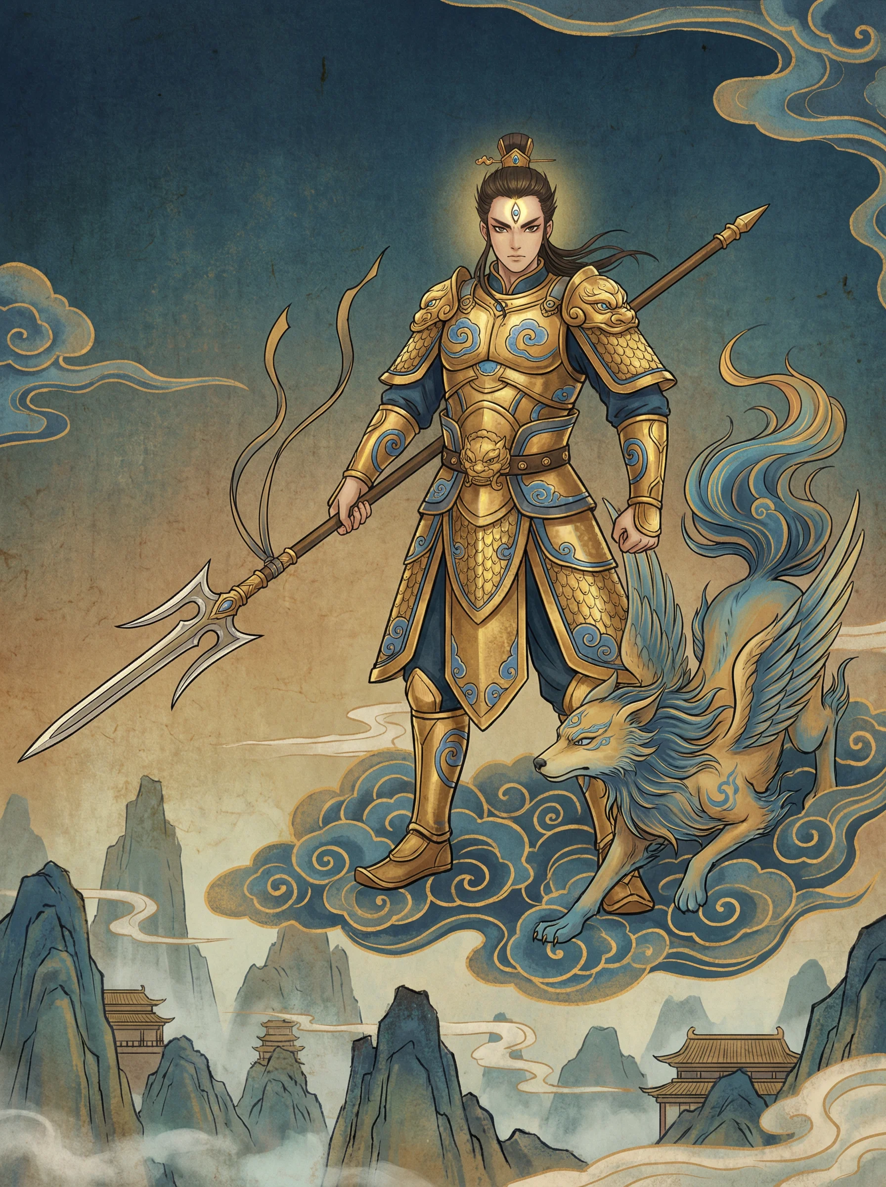 二郎神 - 九色影视 神话战神动漫